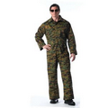 Woodland Digital Camouflage Unlined Coveralls (S to XL)